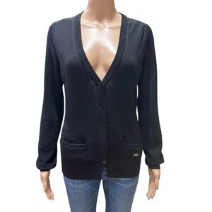 Dolce & Gabbana Wool Cardigan Sweater Black size 44